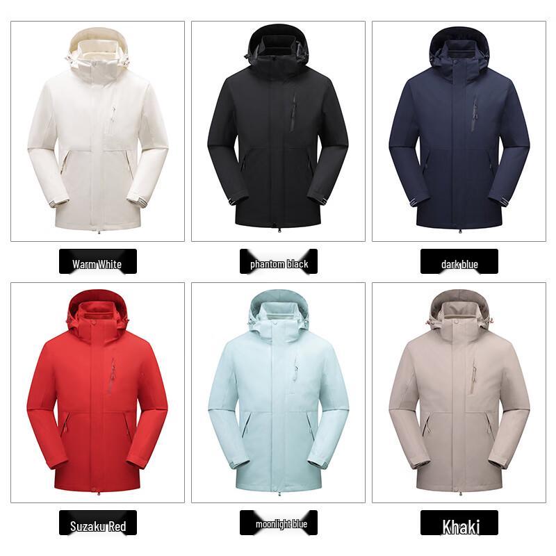 JEANSWEST Unisex 3-in-1 Outdoor Windbreaker Jacket