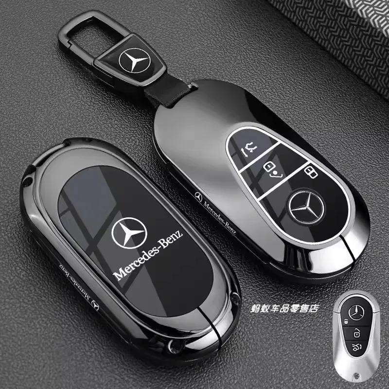 Zinc Alloy Car Remote Key Case Cover Shell For Mercedes Benz A C E S G Class GLC CLE CLA GLB GLS W177 W205 W213 W222 X167 AMG FF2