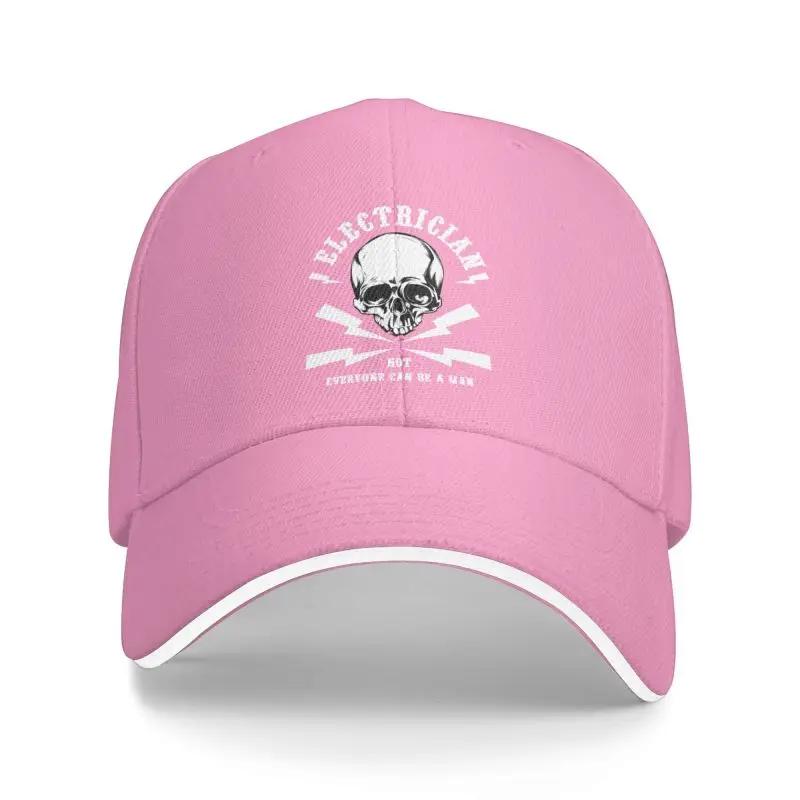 Fashion Funny Electrician Skull Gift Baseball Cap Women Men Adjustable Electrical Engineer Lineman Dad Hat Performance