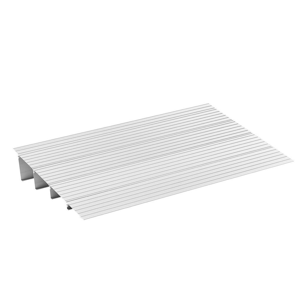 Türschwellenrampe, 115 mm Höhe, Schwellenrampe aus Aluminiumlegierung, Belastbarkeit 363 kg, Rampen für Hausstufen für Rollstuhl, Roller,