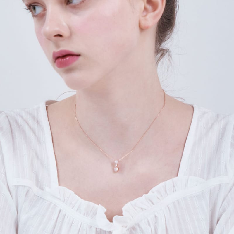 ELLE Jewelry Bling Heart Necklace ELBRNN230