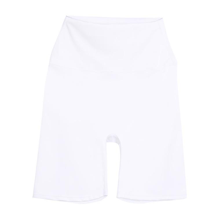 Lulu High-Waist Wunder Train Yoga Shorts - Quick-Dry Sports Capri Pants with Shark Logo S