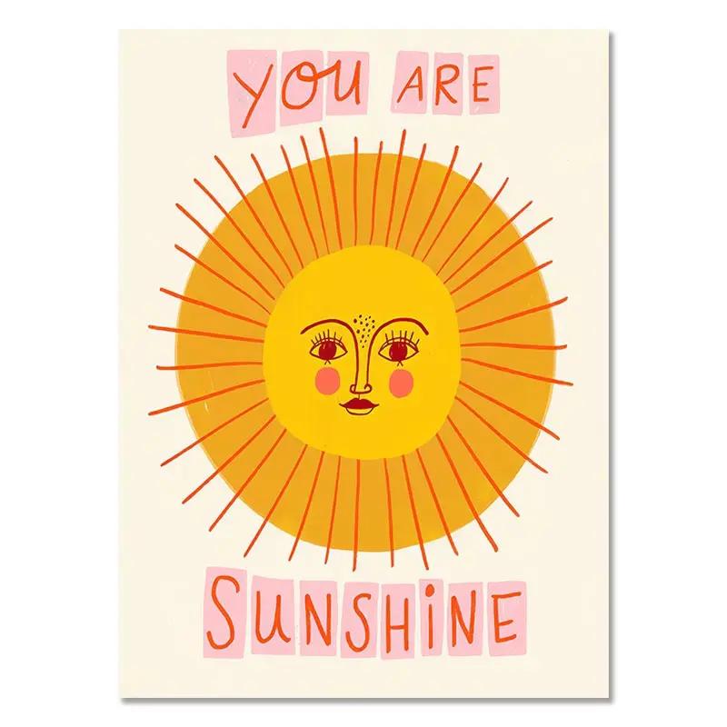 Inspirational Quote Art Poster Boho Nursery Color Canvas Painting Claude Monet Wall Print Flower Picture Study Room Home Decor