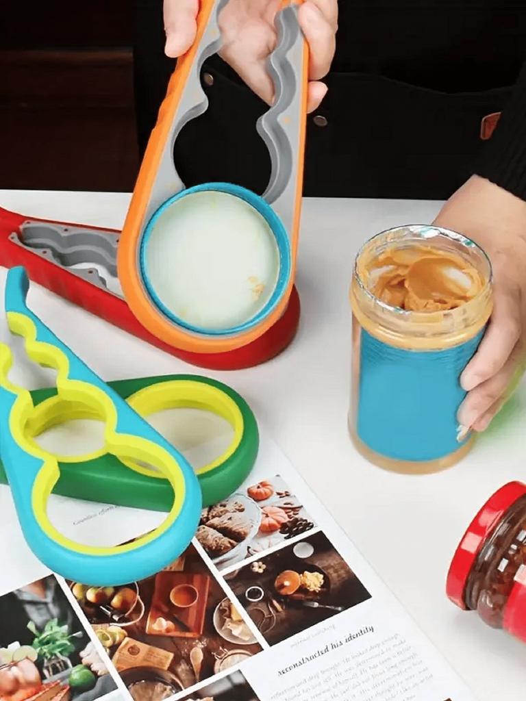 1pc Multifunctional Lid Opener, Four In One Twist Lid Opener, Labor-saving Kitchen and Daily Necessities Bottle Opener