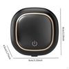 Wall Mounted Toothbrush Holder Portable Cover for Travel Bathroom Black