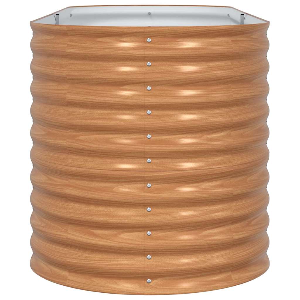 Elevated Planter Box Brown 240 x 80 x 81 cm Steel