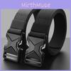 Fashionable Alloy Buckle Men's Nylon Woven Waist Belt For Men And Women