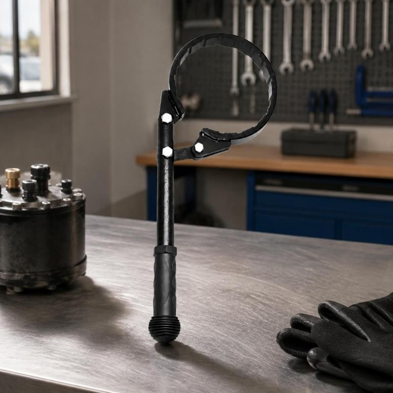 Manual Truck Maintenance Tool for Air Dryer Filter Service, Steel Long Handle Removal Tool for Turning Over-Tightened Filters with Control