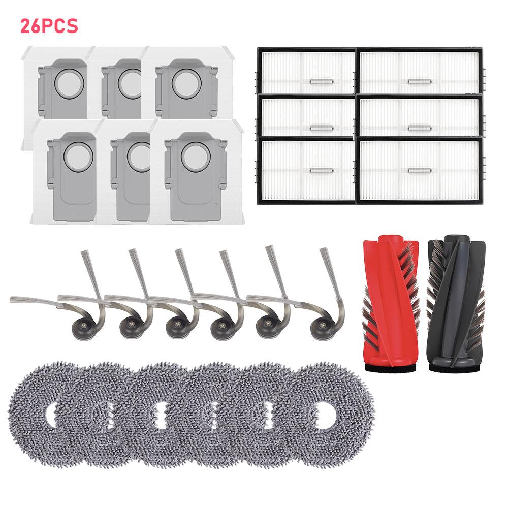 Filter Main Brush Mop Cloth Dust Bag For Roborock G20S Ultra/Saros 10R /Qrevo CurvX /Qrevo EdgeT/S9 MaxV Slim Robot Vacuum Cleaner Part