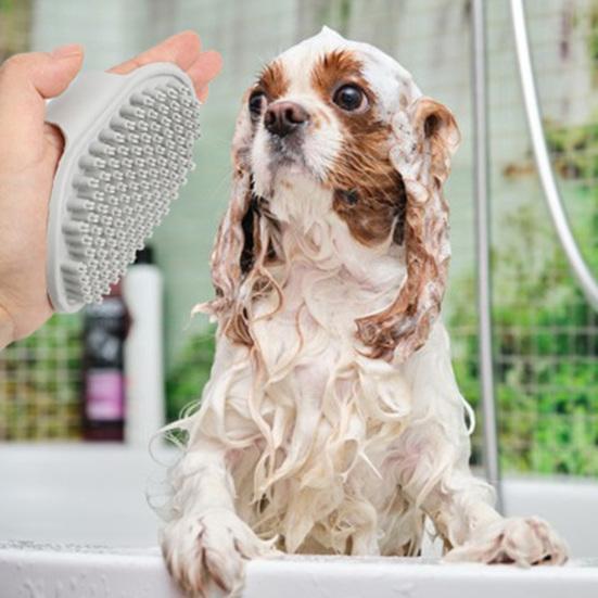 Yousheng Cat Grooming Brush Non-slip Remove Tangled Hair Shedding Tools Dog Brush Pet Bath Brush Pet Supplies