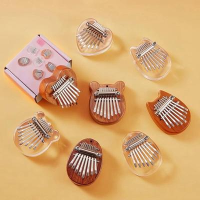 1ks dospělý začátečníci Kalimba 8 Key Finger Thumb Piano pro batole Kid Child Valentines