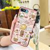 Durable Back Cover Phone Case For Itel A25/A35/A25 Pro Wrist Strap Lanyard Ring Kickstand Protective Shockproof Cartoon