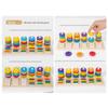 Wooden Color Matching Game Set for Kids Pillar Pairing Toy Hand Eye Coordination Training Memory Improvement