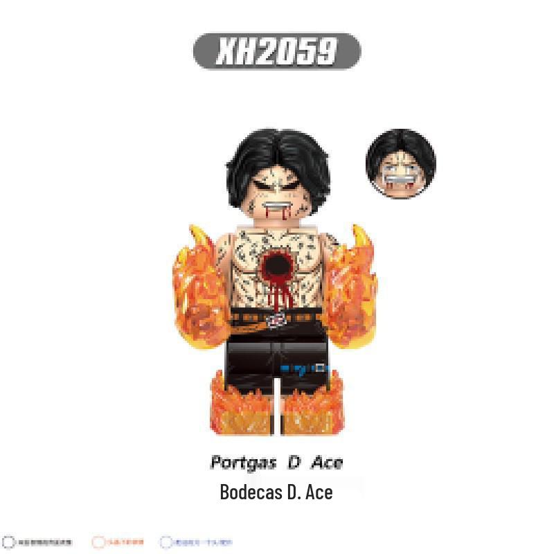 X0355 Anime Pirate Building Blocks Figure Toy with Bag Packaging