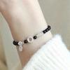 Natural Obsidian Bracelet Women's New Chinese Auspicious Cloud Safe Buckle Sinology Bracelet