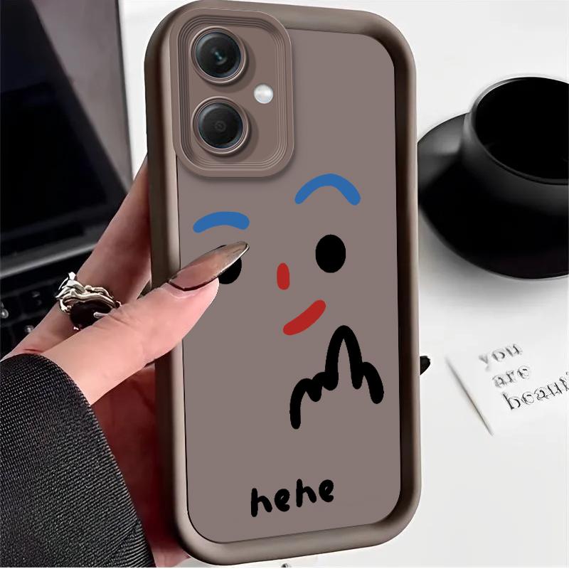 

Hehe Graffiti Face Case for Xiaomi Redmi Note 14 13 12 Turbo 11S 4G 11 10 Pro Plus 9 14C 13C 12C 9C A2 A1 Silicone Cover Funda Redmi A1 A2