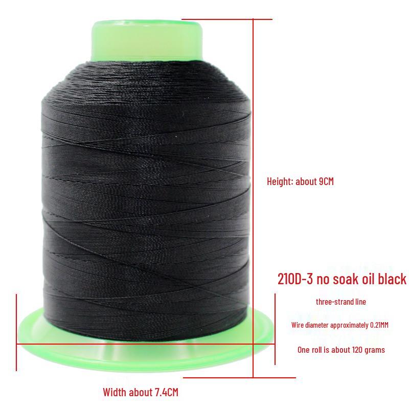 Sewing Thread: Large Spool for Leather, Sofa, or Jeans - High Strength Mercerized Thread