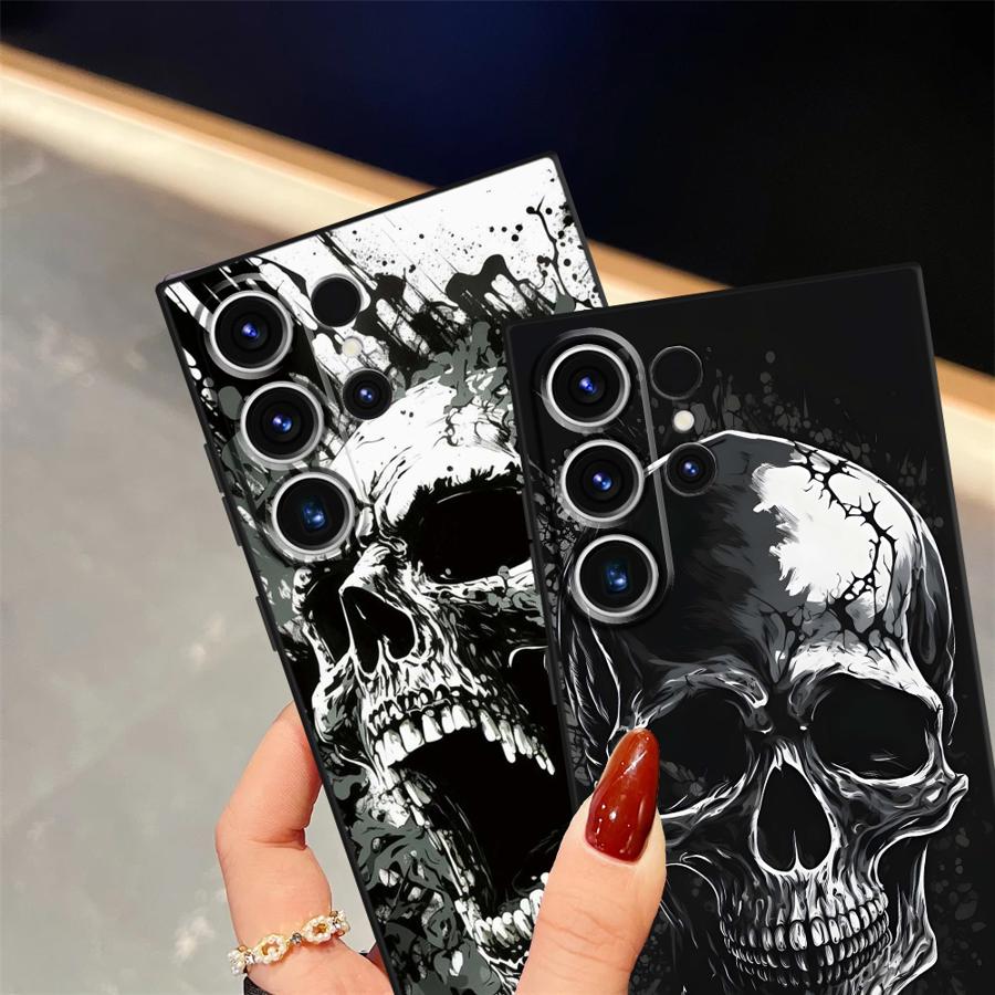 Black Soft Phone Cover Case for Samsung Galaxy S23 FE S25+ S24 Plus S23+ S25 Ultra S24+ Note 20 10 S20 S22 S21 Minimally