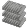 Self Draining Soap Dishes, 3 Pcs Silicone Soap Saver, Waterfall Drainer Soap Holder for Bathroom, Extend Soap Life, Keep Soap Bars Dry Clean & Easy