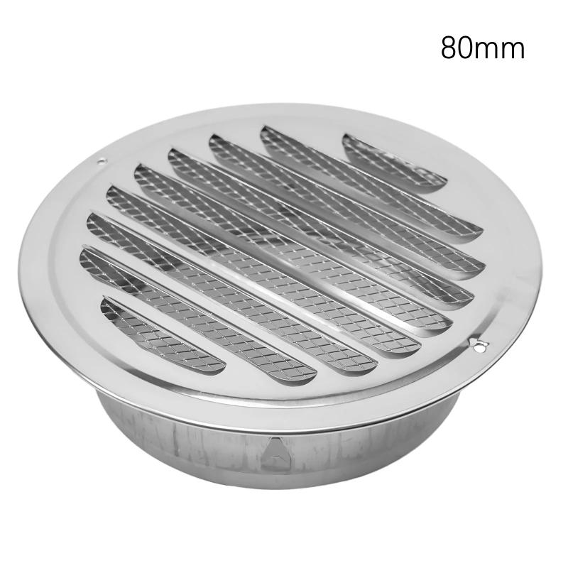 Grilă de ventilație rotundă din oțel inoxidabil 70-300 mm Protecție împotriva insectelor Exteriorul casei Tubulatură Instrumente de ventilație Hote de evacuare