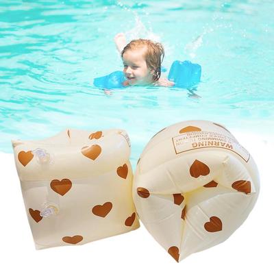 1Pair Swimming Arm Circle Double Air Bag Inflatable Swimming Pool Arm Floaters PVC Printed Adult Kids Swimming Equipment