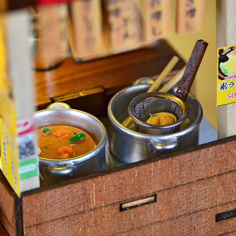 Diy Cottage Handmade Wooden Food Play Scene Dollhouse Dollhouse Accessories Japanese Ramen