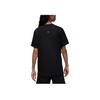Jordan Logo Print Round Neck Short Sleeve T-Shirt Men Tops Black DQ7367-010