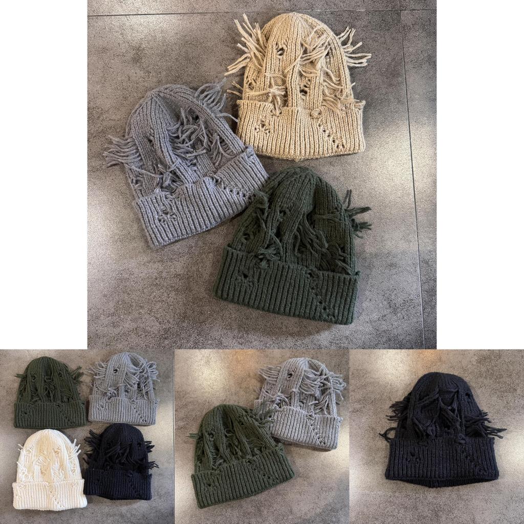 Knit Hat For Men Women Warm Beanie With High Top Design For Fall Winter Street Style