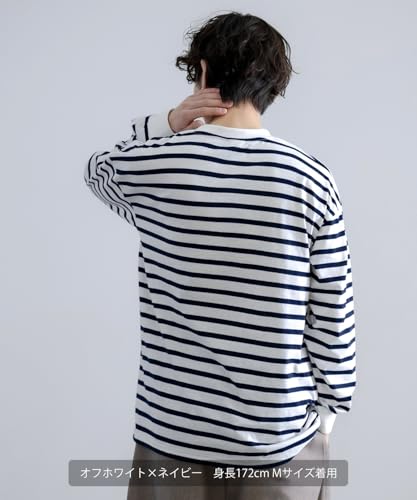 SIDE23-183 Striped long-sleeved T-shirt