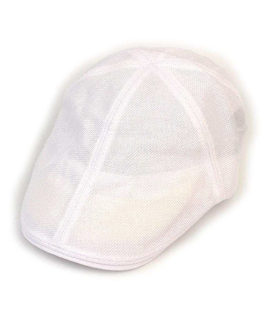 Hard Linen White Hunting Cap