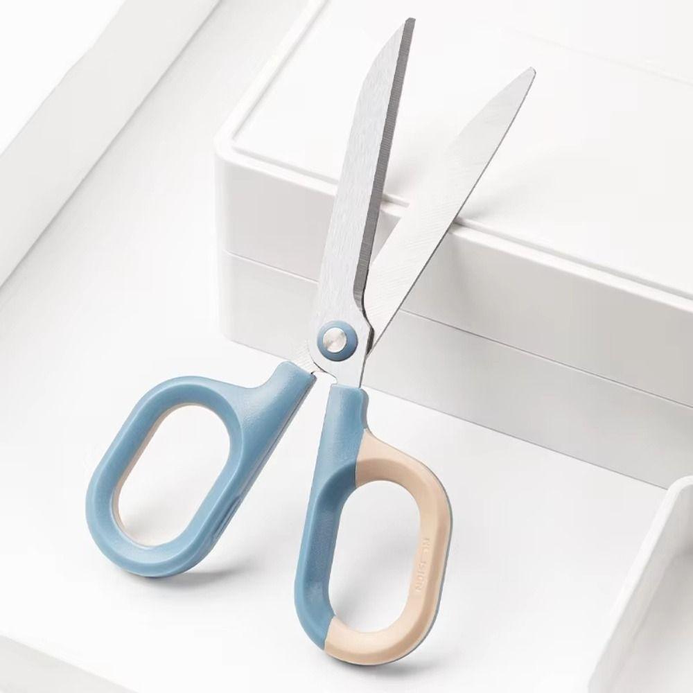 Stainless Steel Household Scissors Large Loop Handle Paper Scissors  Office Accessories
