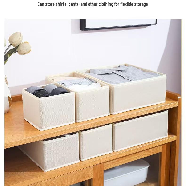 Foldable Underwear & Bra Drawer Organizer with Compartments