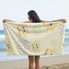 Cute Chibi S-Sponge BobS Soft Portable Travel Towel Unisex Lightweight Microfiber Oversized Sand Free Quick Dry Beach Towel