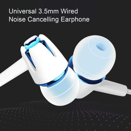 Sport Earbud with Microphone Anti-interference Noise Reduction Stereo Surround Heavy Bass Music Player Stable Signal 3.5mm Wired In-ear Earphone