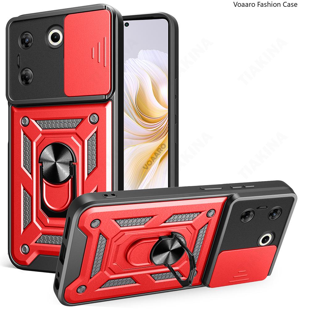 Slide Lens Armor Funda for Tecno Camon 20 Pro 5G Case Magnetic Rotate Ring Stand Holder Cover for Tecno Camon 20 Pro 5G Case