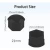 ASUBHA 20PCS Lug Nut Covers, Wheel Nut Caps, 21mm Wheel Hub Screw Covers with Removal Tool, Automotive Exterior Accessories Hexagonal Plastic Tire