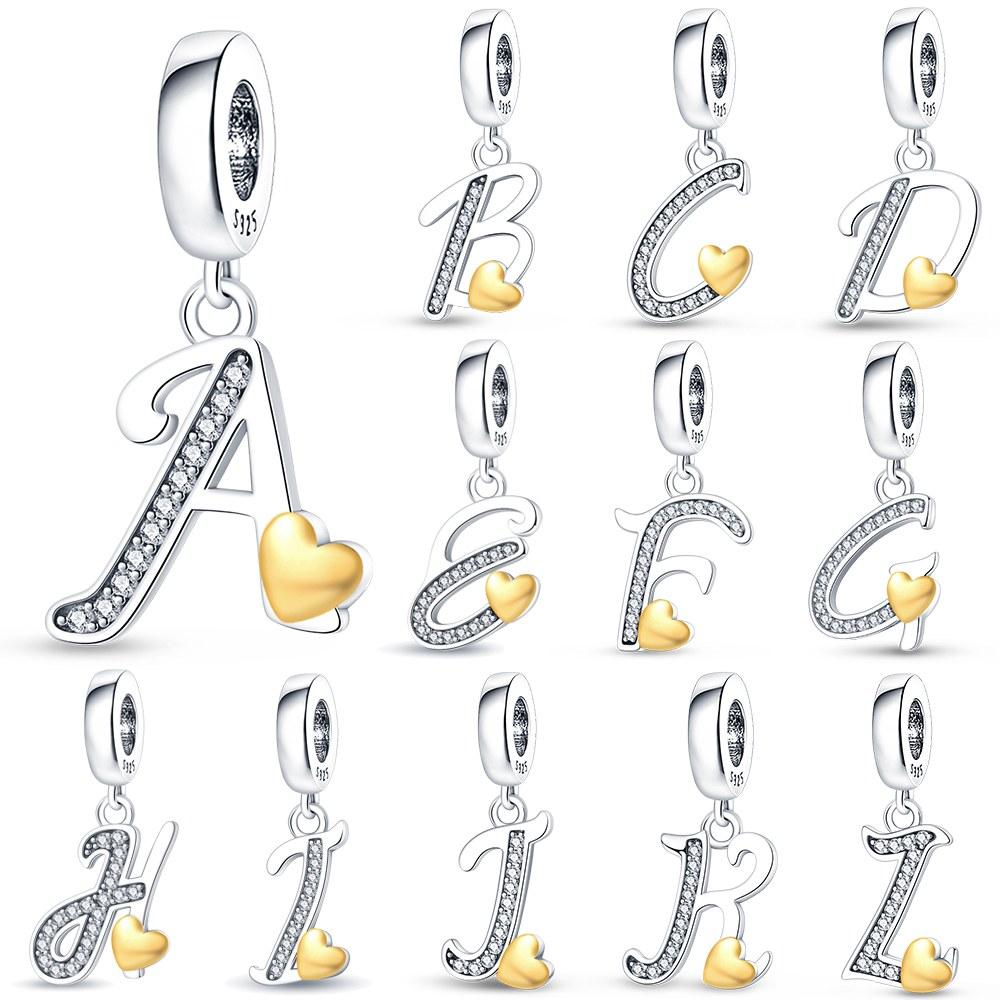 26-Letter Charm Pendant Copper Colors For Charms Copper Colors Original Bracelet For Jewelry Making