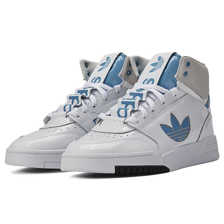 Adidas Originals Drop Step XLT High-Top Skate Shoes Unisex Skate Shoes White Blue FX7686