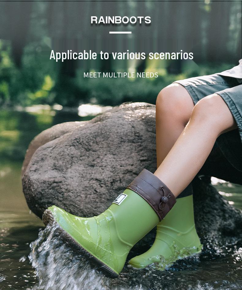 Kinder Wasserdichte Rutschfeste Regenstiefel für Jungen und Mädchen - Leicht, Faltbar, Perfekt für Grundschüler.