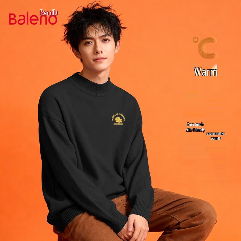 

Baleno Men s Winter Mock Neck Knit Sweater XL