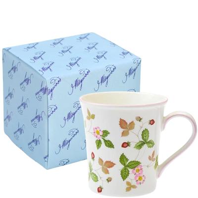 Wedgwood Wild Strawberry Casual Official Gift Christmas Wedding Housewarming Officially Imported Mug, 300ml, Pink, Wrapping, Gift, Gift, Gift,