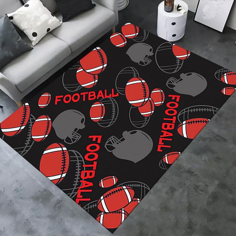 Office Carpet: Football Patterned Sofa Rug for Chair Protectiona023