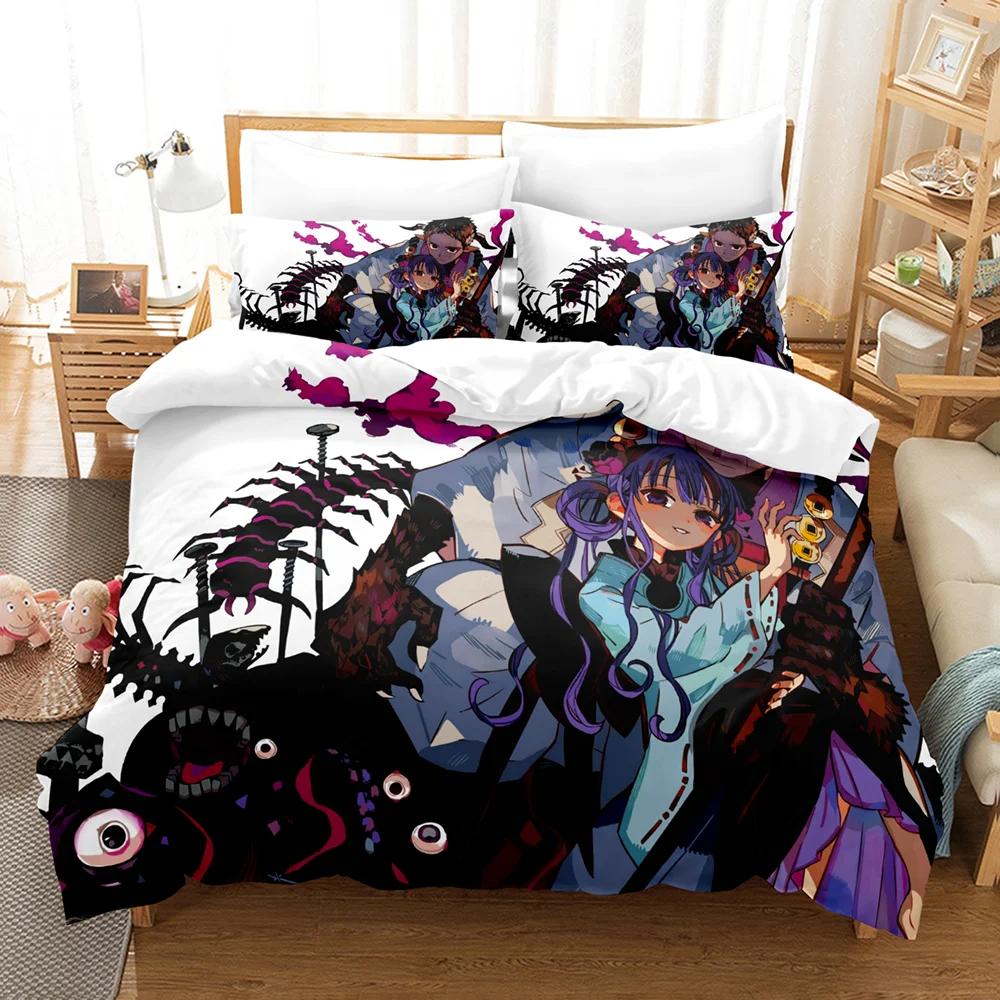 3D Anime Toilet Bound Hanako Kun Bedding Set,Duvet Cover Bed Set Quilt Cover Pillowcase,King Queen Twin Size Boys Girls Adults