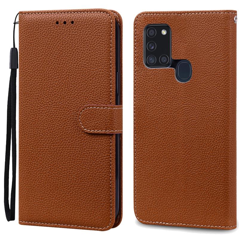 Pouzdro A21S pro Samsung Galaxy A21S Pouzdro Peněženka Kožené flipové pouzdro pro Samsung A21S Pouzdro A 21s A217F Měkký silikonový kryt Fundas