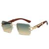 Anti-UV Rimless Women's Sunglasses Classic INS Women Sunglasses Cool Retro Frame Eyewear  Gift