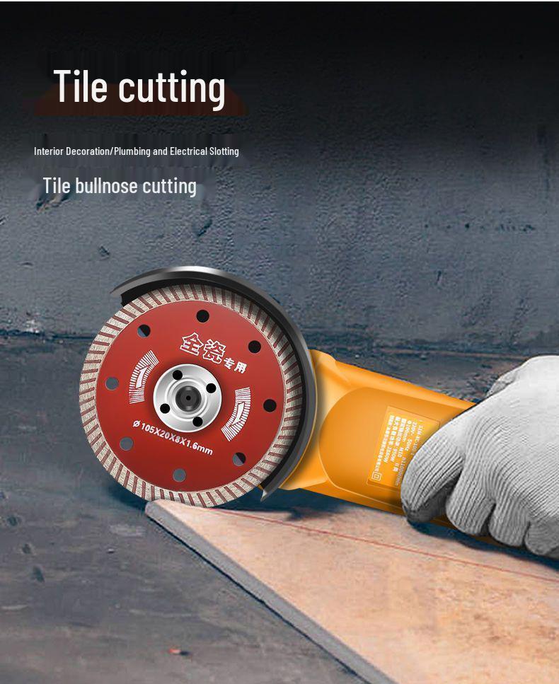 Multifunctional Angle Grinder & Polisher: Handheld Cutting, Grinding, and Polishing Tool for Household Use