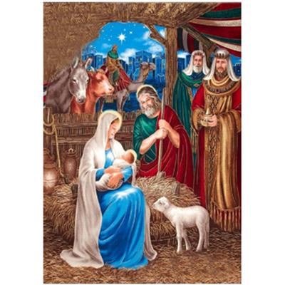 Volles 5D-Diamantgemälde zum Selbermachen, religiöses Idol, Stickerei, Kreuzstich, Heimdekoration, handgefertigtes Geschenk