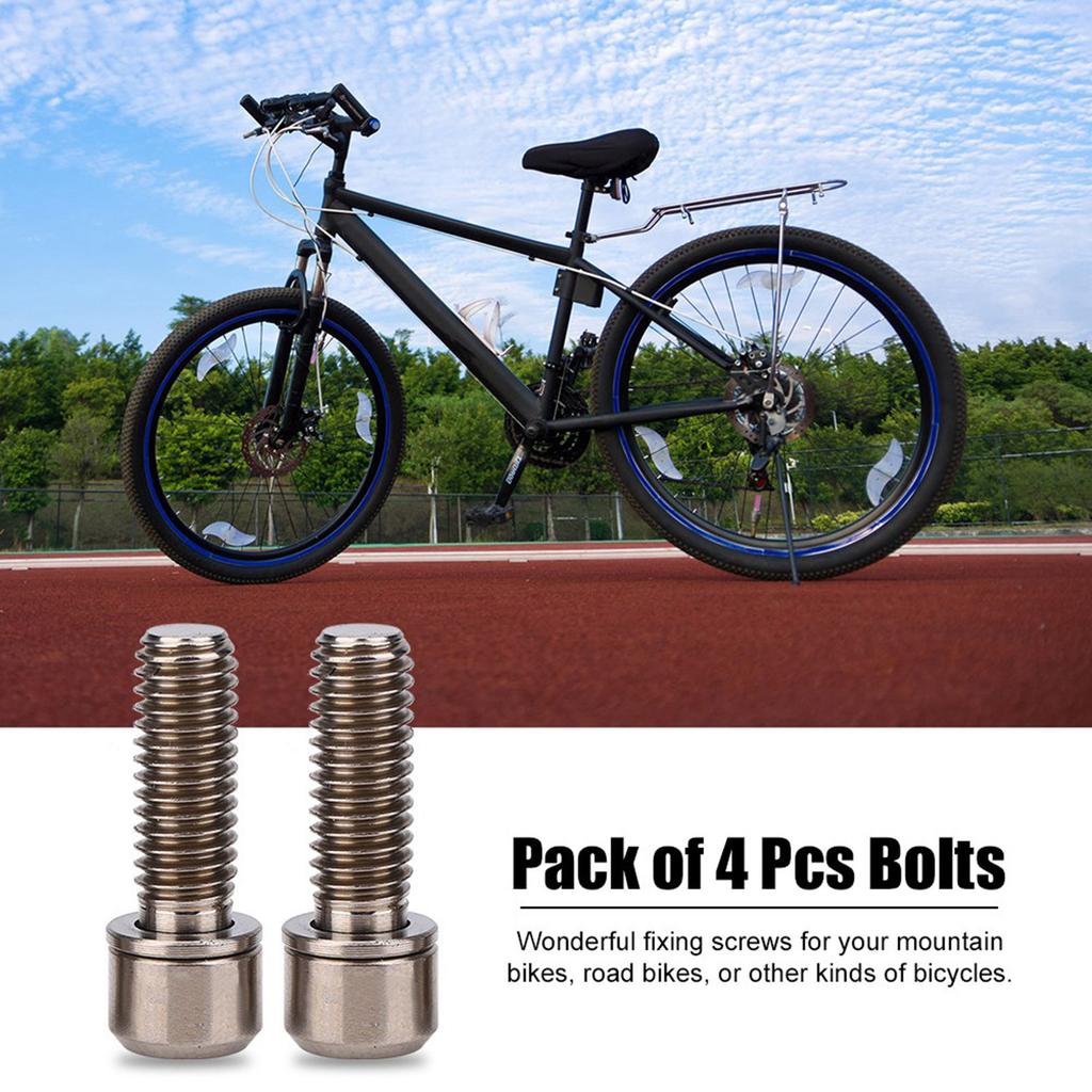 4Pcs M6x18mm Bike Disc Brake Clamp Bolt Fixed Screw with Gasket