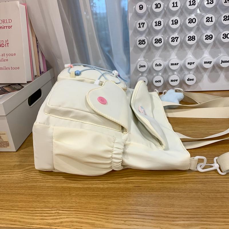 Dámská kabelka přes rameno studentská velkokapacitní taška na knihy na hodiny crossbody taška
