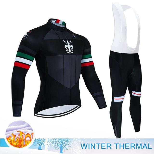 Zimní teplý fleecový dres 2023 Závodní cyklistický dres Mountian Cyklistický dres Mountian Ropa Ciclismo Odolný proti chladu